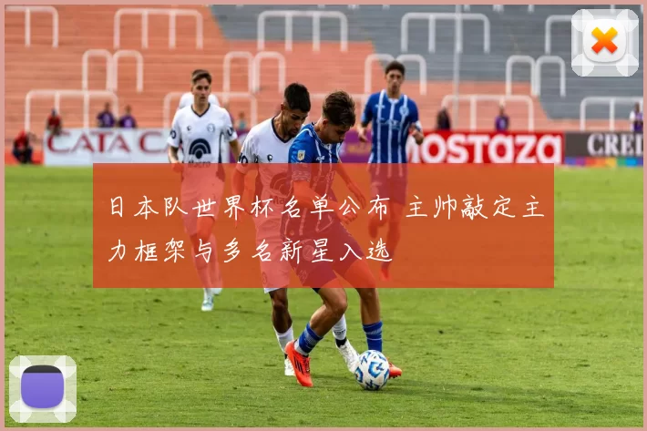 日本队世界杯名单公布 主帅敲定主力框架与多名新星入选